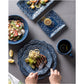 Flat Ware Household Bowl Nordic Ceramic Plate Dishes Creative Personalized Dishes Baked Rice Bowl Nordic Style Plate