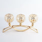 Copy of New Crystal Candle Holder 3 Arms Candelabra Wedding Table Ornament Golden Candlelight Stand Holder
