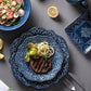 Flat Ware Household Bowl Nordic Ceramic Plate Dishes Creative Personalized Dishes Baked Rice Bowl Nordic Style Plate