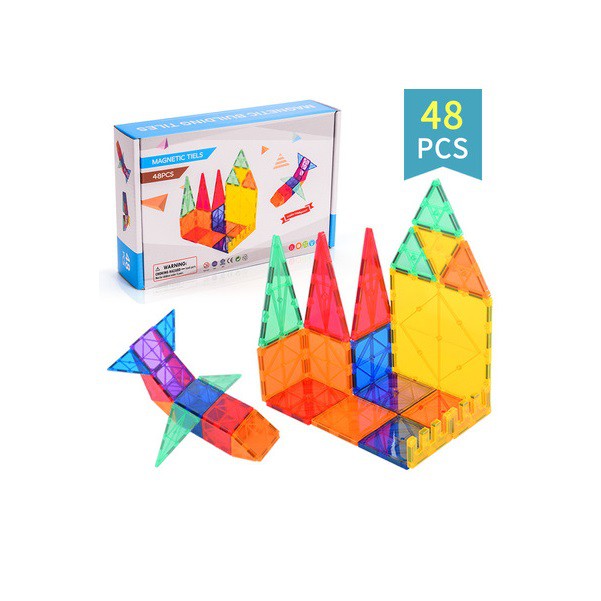 Magnetic Building Block Educational Magnet Toys Shape Children Kids Gift 48 Pcs or 78 Pcs or 120 Pcs