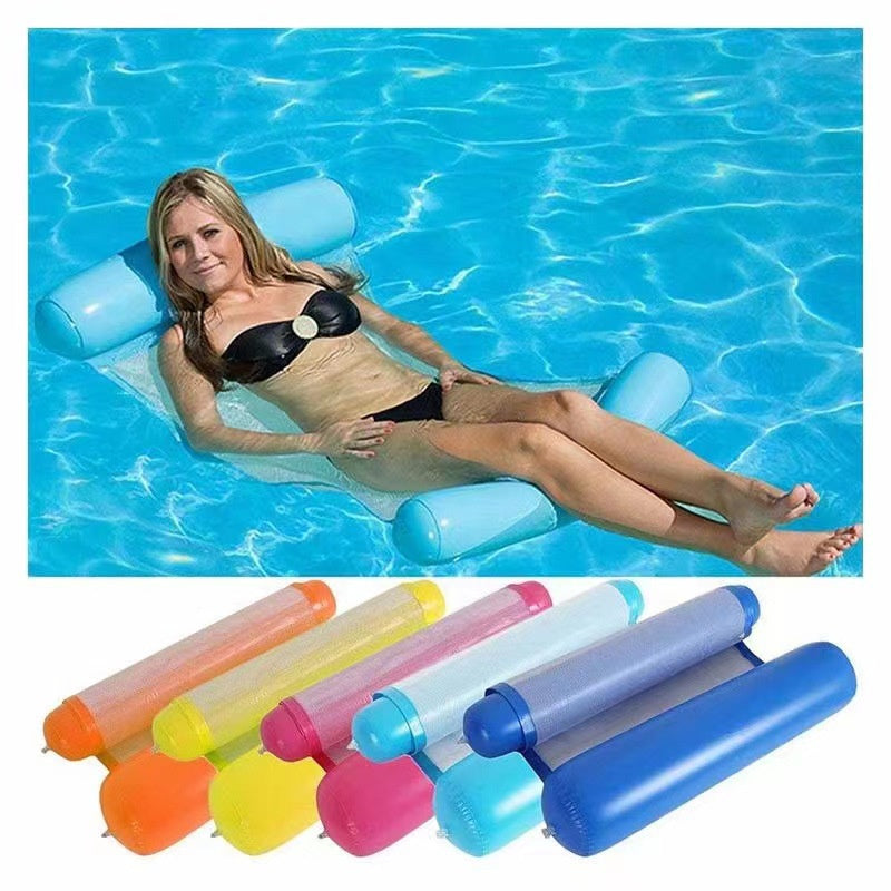 Water Toy Deck Chair Swimming Equipment Pool Party Water Hammock Deck Chair Inflatable Floating Bed Swimming Inflatables