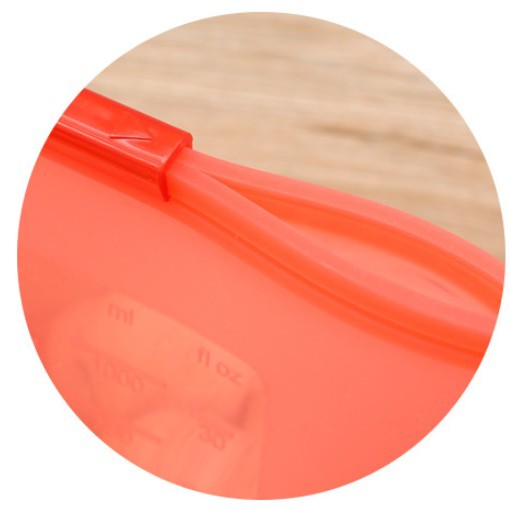 Vacuum Silicone Storage Bag Sealed Food Fruits Container Resealable And Environmentally Friendly With Airtight Seal