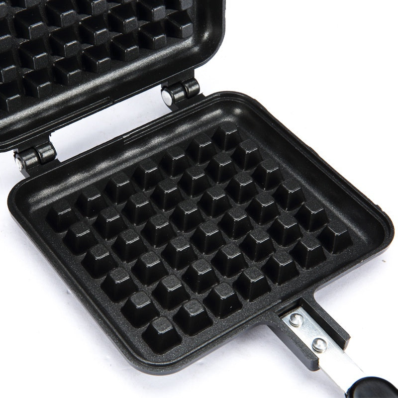 Non-Stick Waffle Maker Household Kitchen Waffle Baking Mold Gas Pan Bubble Egg Cake Oven Breakfast Durable Baking Tool