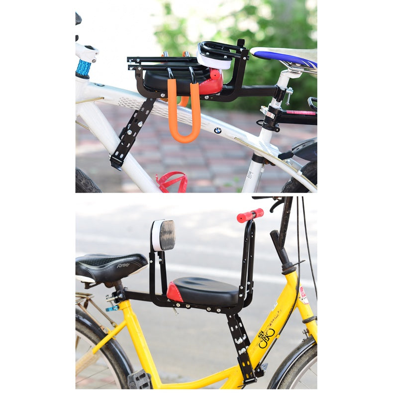 Copy of Bicycle Child Seat Front Portable Quick Release Mountain Bike Baby Kids Chair Cushion Safety Grab