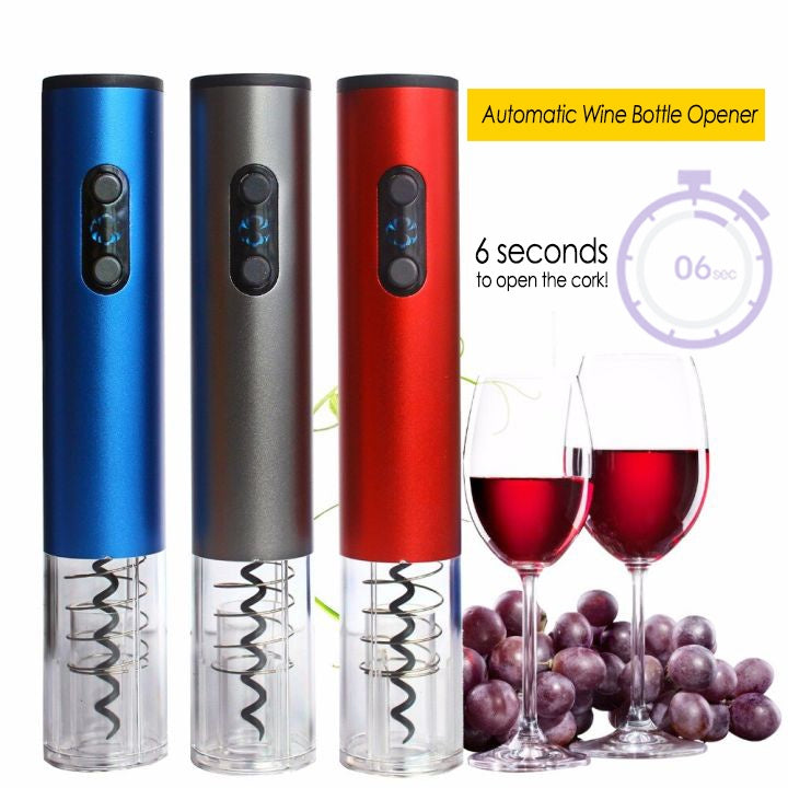 Electric Wine Bottle Opener Wireless Automatic Battery Operated Party Wine Opener With Foil Cutter Corkscrew