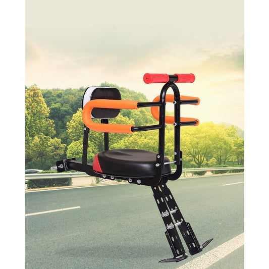 Bicycle Child Seat Front Portable Quick Release Mountain Bike Baby Kids Chair Cushion Safety Grab