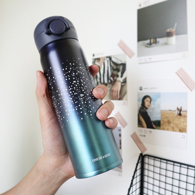 Copy of Vacuum Thermal Flask Water Bottle Thermos Tumbler Stainless Steel Cup Starry 500ml Gift