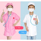 Unisex Kids Doctor Nurse Uniforms  Role Play Costume for Girl Boys Nurse Doctor Surgeon Coat Children Cosplay Party Toys