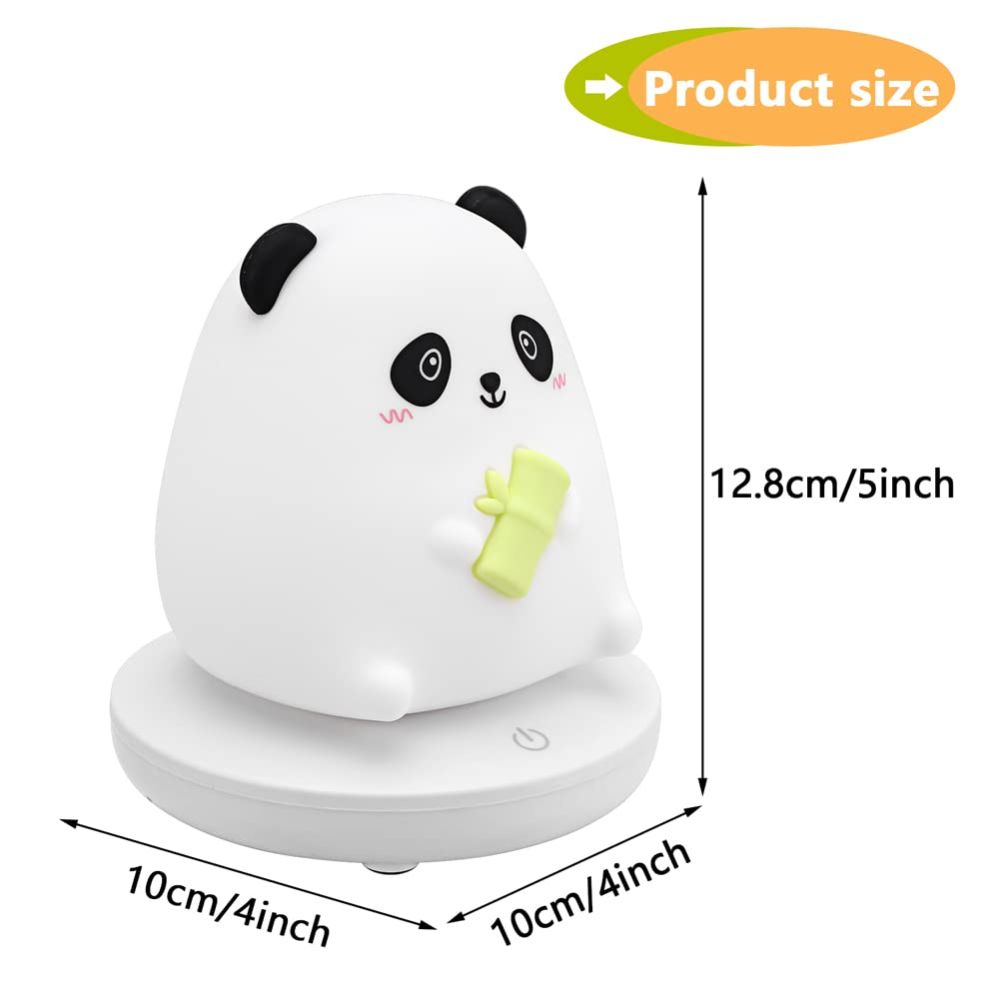 Cute Animal Silicone LED Lamp Rechargeable Night Light Rabbit Pig Panda Tiger Kids Bedside Table Lamp Birthday Gift Good