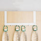 Copy of Black/White 6 Door Hooks Hole-free Practical Hat Clothes Wall Hook Coat Towel Hanger Rack for Door Back Kitchen Bathroom