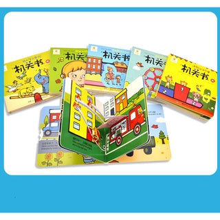 Baby Chinese English 3D Pop-Up Audio Book Kids Children Educational Pop-Out