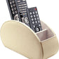 PU Leather Remote Control Holder with 5 Compartments Remote Organizer for TV Remote, DVD, Controllers - Media Accessory