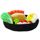 NEW Squeaky Dog Toy Hamburger Hotdog Pet Snuffle Mat Interactive Puppy Dinner Plate for Dogs Food Chew Toys Food Plating