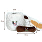 New Pet Dog Toy Simulation Toilet Paper Poop Picking Suit Puppy Plush Toy Hidden Food Squeak Interactive Toy for Dogs