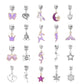 63Pcs DIY Bead Jewelry Making Kit Bracelet Necklace Ring Mermaid Pearl Charms Handmade Pendants and Bangles Toy Box Set