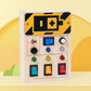 Treeyear LED Light Switch Toys for Toddlers Montessori Busy Board Button Switch Toy Light Up Activity Board Sensory