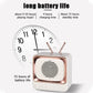 DW02 Portable Bluetooth Speaker Mini Retro TV Style Surround Rechargeable Audio Speaker