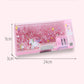 Quicksand Stationery Box Girls Primary School Princess Cute Children Pencil Box Girls Kids School Organizing Pencil Case