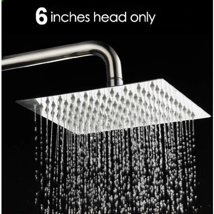 Copy of 6 and 12 Inches Ultra Thin 201 Stainless Steel Rain Square Shower Head Only