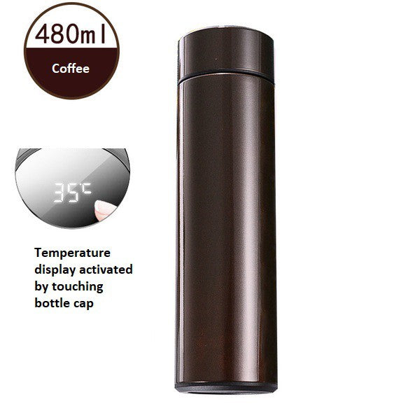 Vacuum Cup Insulated Hot And Cold Thermos Flask Water Bottle Thermal Temperature Cup Tumbler 480ML Easy and Durable