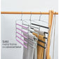Copy of Pants Hanger 5 Layers Stainless Steel Non-Slip Foam Swing Arm Space Saving Clothes Slack Hangers Storage Organizer