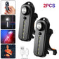 LED Red Blue Shoulder Police Light with Clip USB Charging Flashing Warning Safety Flashlight Torch Bicycle Warn Light Work Lamp