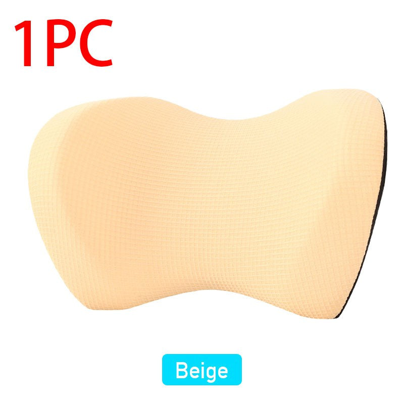 Car Headrest Seat Head Neck Rest Massage Memory Foam Cushion Office Chair Neck Pillow Support Protection Double Sided