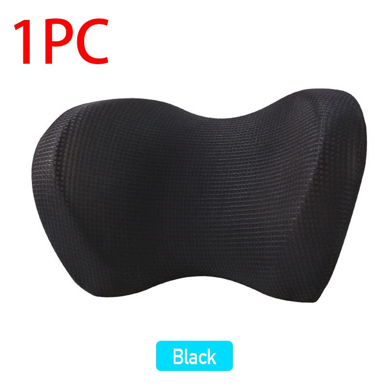 Car Headrest Seat Head Neck Rest Massage Memory Foam Cushion Office Chair Neck Pillow Support Protection Double Sided