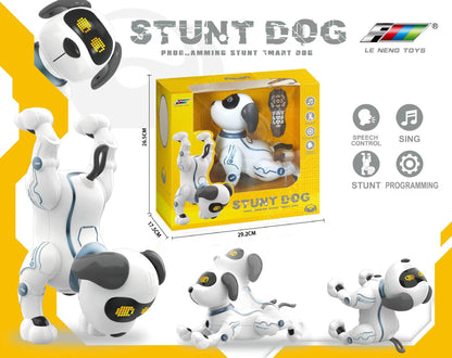 LE NENG TOYS Robot Dog K16A Electronic Pets Stunt Dog Voice Command Programmable Touch-sense Music Song Toy For Kids