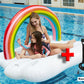 Large Giant floatie beach rainbow cloud inflatable float swimming pool party floats raft adult family kids children