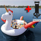 Giant Flamingo Unicorn Pool Float Inflatable Beach Party Swimming Floating Boat Toy Summer Rest Water Air Mattress Adult