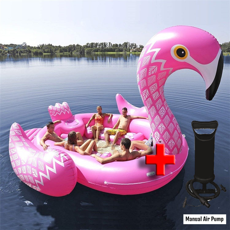 Giant Flamingo Unicorn Pool Float Inflatable Beach Party Swimming Floating Boat Toy Summer Rest Water Air Mattress Adult