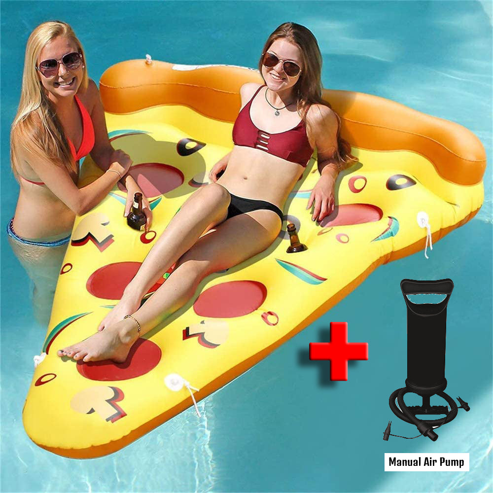 Large floatie beach pizza inflatable float swimming pool party floats