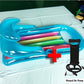 Inflatable Water Floating Row With Armrest Backrest Beach Summer Swimming Pool Floating Bed Lounge Chairs Water Sports