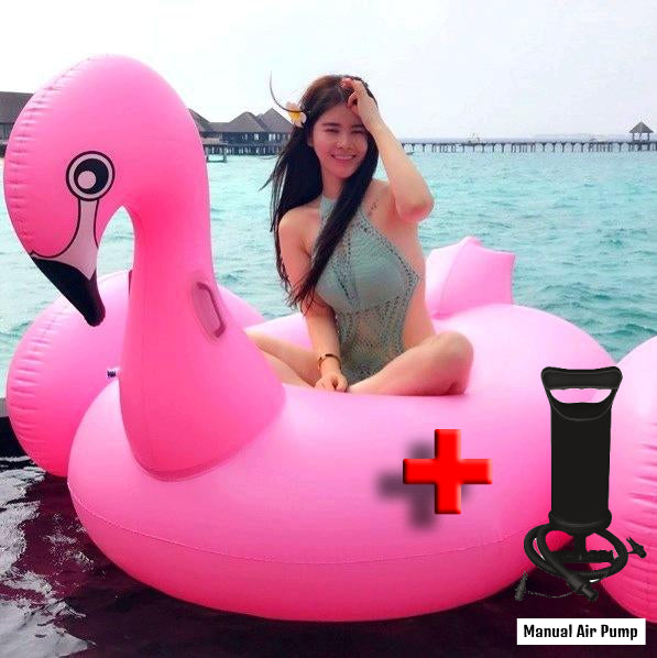 Large floatie beach flamingo inflatable float swimming pool party floats