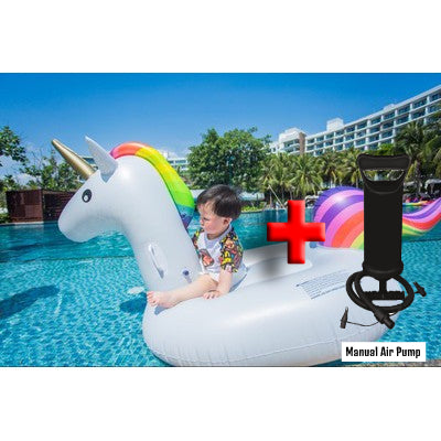 Rainbow unicorn float, giant and large floaties, for swimming pool and party