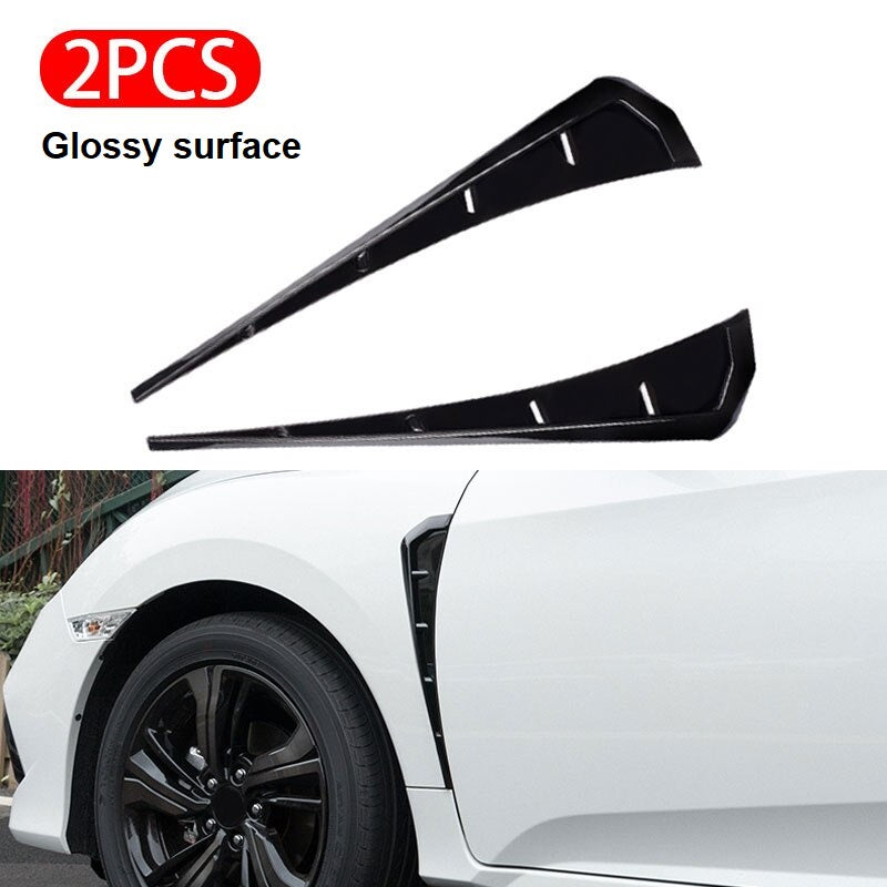 Car Side Fender Vent Cover Fender Decoration Side Wing Air Vent Hood Car Door Edge Intake Fender Cover Trim Fits For Honda Civic