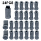 24PCS Knitted Chair Leg Socks Furniture Table Feet Leg Floor Protectors Covers Floor Protection Pads Moving Noise Reduction