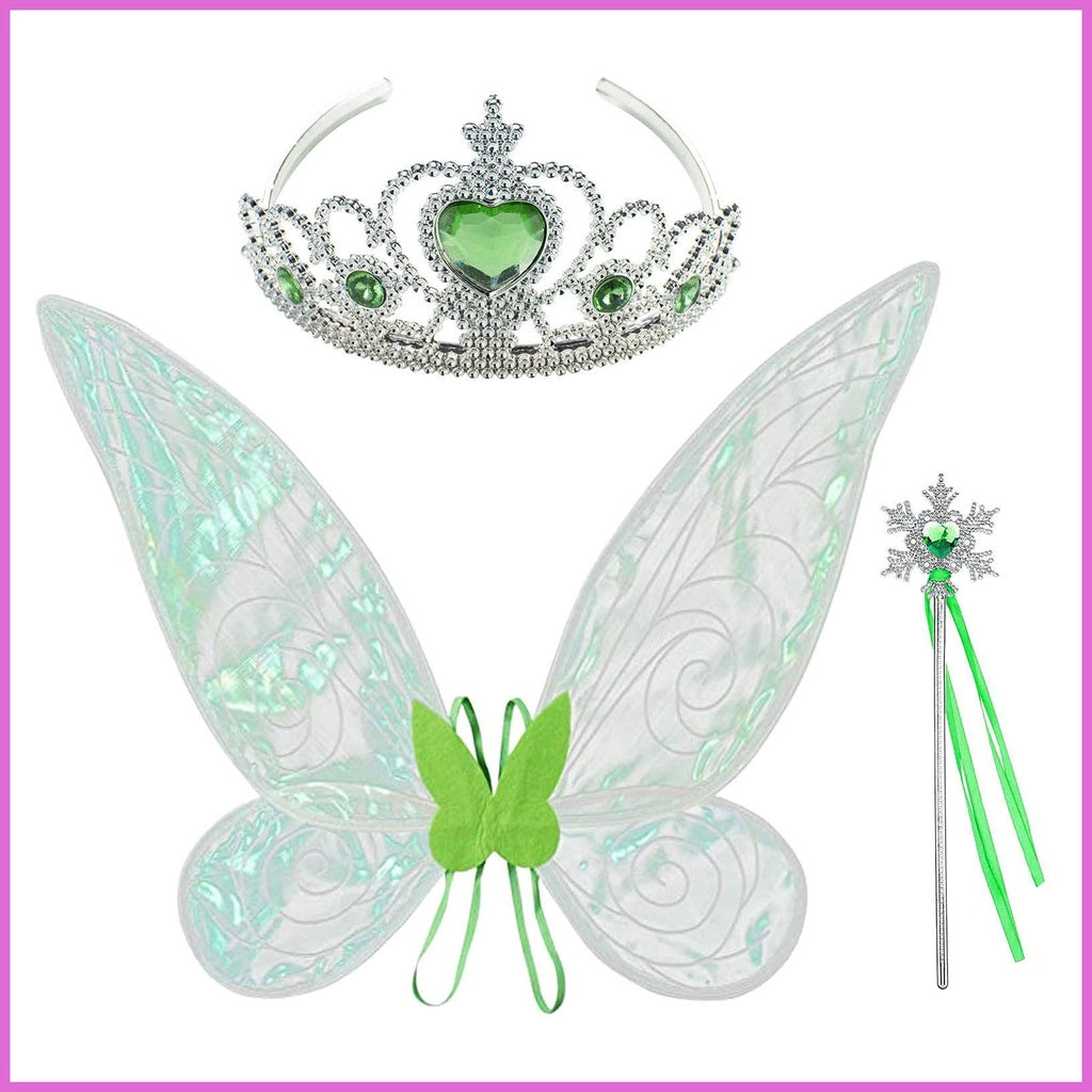 Fairy Wings Cosplay Large Large Butterfly Wings With Crown Girls Women Adults Fairy Wings Crown Wand Set