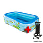 PVC Inflatable Kids Pool Large Inflatable Swimming Pool Kolam Mandi 3 Ring Rectangular Family Swimming Pool