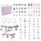 63Pcs DIY Bead Jewelry Making Kit Bracelet Necklace Ring Mermaid Pearl Charms Handmade Pendants and Bangles Toy Box Set