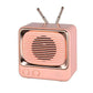 DW02 Portable Bluetooth Speaker Mini Retro TV Style Surround Rechargeable Audio Speaker