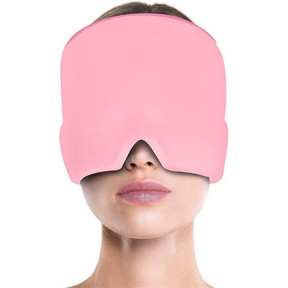 Headache/Migraine Relief Hat Multipurpose Stretchable Cold Compress Hood Cold Treatment Migraine Relief Cap for Women Men