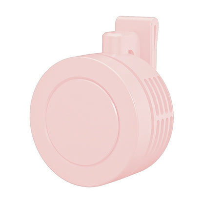 3 Colors Wearable USB Mini Fan Portable Mute Three Gears Wind Fans Adjustable Bladeless Clip-on Air Cooler 360 ° Adjust