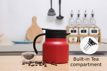 Stewed Teapot Stuffy Brewing Pot Insulation Teapot Stewed Brewing Teapot Household Stainless Steel Tea Set Coffee Pot
