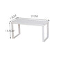 Kitchen Rack Thickened Carbon Stainless Steel Kitchen Organizer Simple White Shelf Over Sink Dish Draining Metal Storage