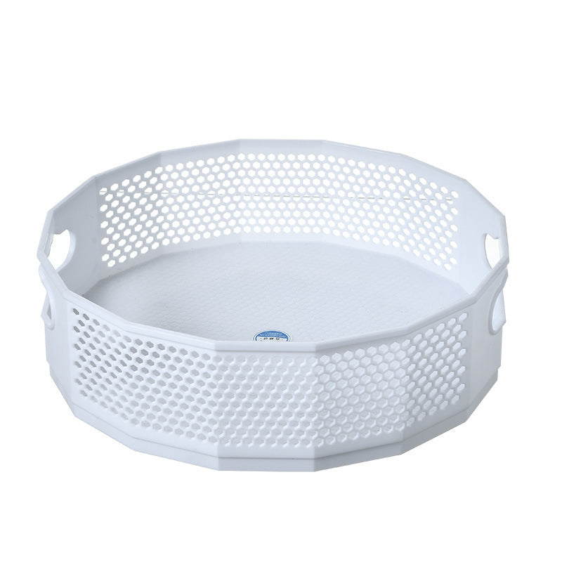 360° Rotating Large Capacity Versatile Seasoning Tray Storage Rack/Plastic Tray Condiment Cosmetics Sorting Container