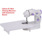 Sewing Machine can power by battery, can add-on Extension Board