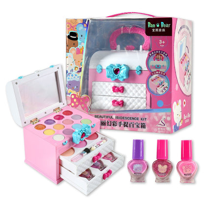 Children Makeup Toys Non-toxic Washable Makeup Set For Kids Girls Pretend Makeup Cosmetic Kit Toys