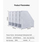 File Box Foldable Storage Box Desk Shelves Book Stand Office Quadruple File Rack Bookshelf Collapsible Book Stand